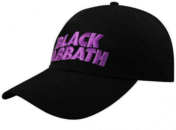 BLACK SABBATH - EMBROIDERED BASEBALL CAP - Adjustable Velcro Back -Unisex